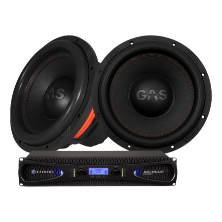 Crown XLS-2502 med 2st GAS MAX S1-12D1, bygg-själv subwooferpaket i gruppen Paketlösningar / Paket för hemmet / Högtalarpaket hem hos BRL (SETXLS2502PKT2)