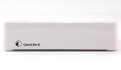 Pro-Ject Optical Box E Phono, RIAA-steg med optisk ut, vit