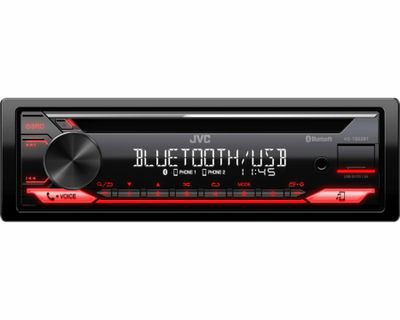 JVC KD-T822BT, bilstereo med Bluetooth, CD-spelare, AUX och USB