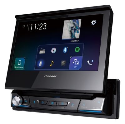 Pioneer AVH-A7100BT, bilstereo med CD/DVD och 7-tums utfällbar touchskärm, returexemplar