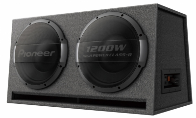Pioneer TS-WX1220AH, aktiv portad 2x12 tums baslåda 600W RMS