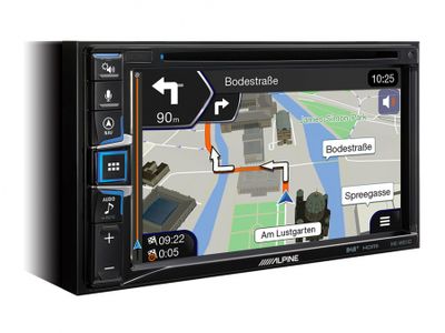 Alpine INE-W611D, Bilstereo med navigation, DAB och Apple CarPlay