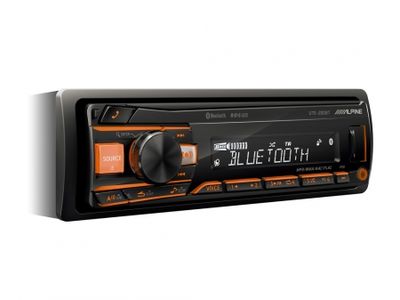 Alpine UTE-200BT, bilstereo med Bluetooth, handsfree och 2 par lågnivå