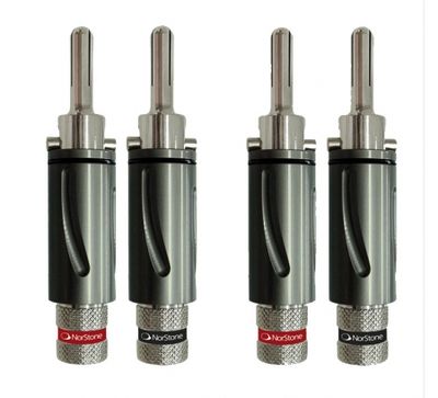 Norstone BLS-500 låsbara banankontakter, 4-pack