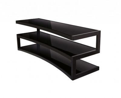 Norstone Esse Curve, mediabänk satin svart