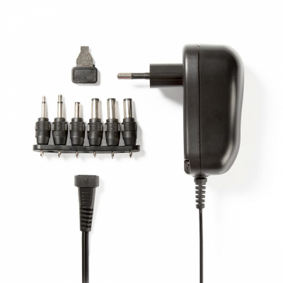 Nedis universal nätadapter, 6 st. kontaktstycken, 3-12V DC / 2.0A, returexemplar