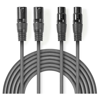 Nedis XLR-kabel, 0.5 m