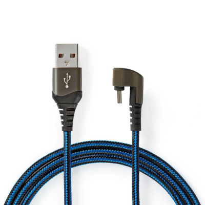 Nedis USB-A till USB-C-kabel, 180°-kontakt, 1 meter