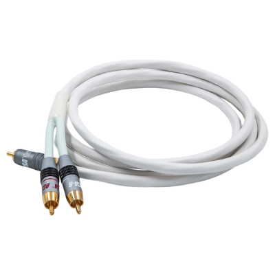 Supra Y-Link Subwooferkabel 2RCA-1RCA, vit 12 meter