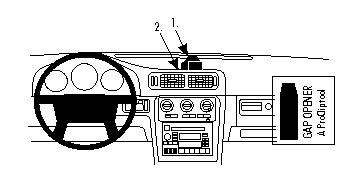 Brodit Förstärkt ProClip, Volvo S70/V70 97-00