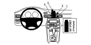 Brodit Förstärkt ProClip, Volvo S80/V70 II/XC70 07-11