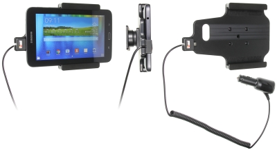Brodit Aktiv hållare med cigg-kontakt, Samsung Galaxy Tab 3 Lite 