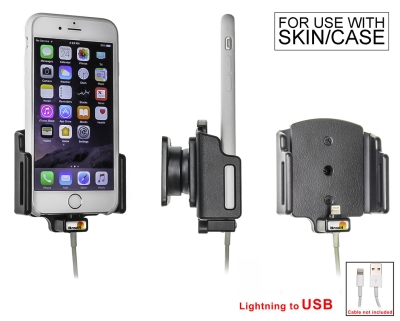 Brodit Hållare för Kabelanslutning, Apple iPhone 6S/7/8/SE 2nd Gen 2020/X/Xs