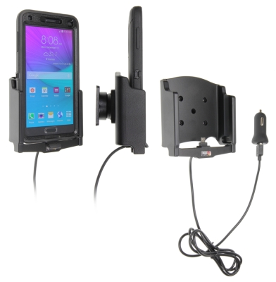 Brodit Aktiv hållare med USB-kabel och cigg-adapter, Samsung Galaxy Note 4 