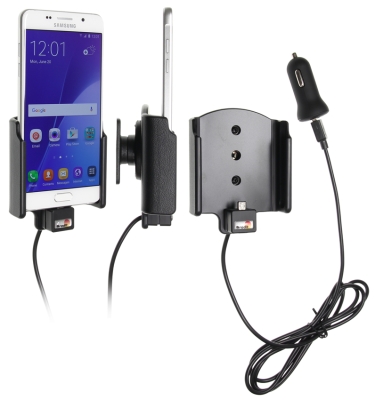 Brodit Aktiv hållare med USB-kabel och cigg-adapter, Samsung Galaxy A5 (2016) 