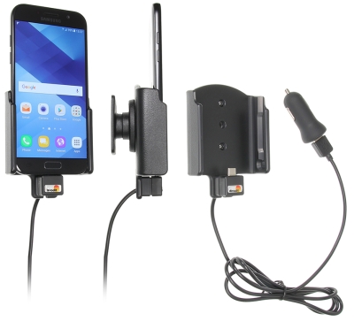 Brodit Aktiv hållare med USB-kabel och cigg-adapter, Samsung Galaxy A5 (2017) 