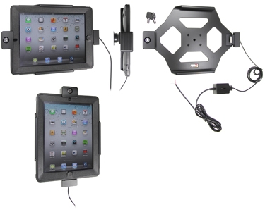 Brodit Hållare med nyckel-lås, Apple iPad 3rd Gen (A1416, A1430, A1403) 