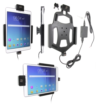 Brodit Hållare med nyckel-lås, Samsung Galaxy Tab A 9.7 