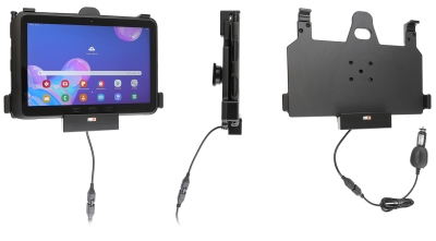 Brodit Aktiv hållare med cigg-kontakt, Samsung Galaxy Tab Active Pro T540/T545/T547/T547U