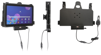 Brodit Aktiv hållare med cigg-kontakt, Samsung Galaxy Tab Active Pro T540/T545/T547/T547U 