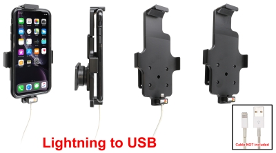 Brodit Hållare för Kabelanslutning, Apple iPhone 11/XR