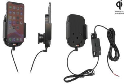 Brodit Qi trådlös aktiv hållare för fast installation, Apple iPhone 11 Pro Max 