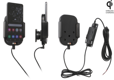 Brodit Qi trådlös aktiv hållare för fast installation, Samsung Galaxy S20 4G, 5G (SM-G981B/SM-G981F) 