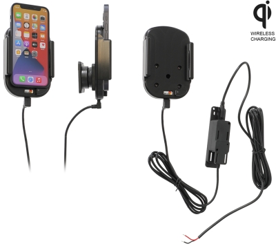 Brodit Qi trådlös aktiv hållare för fast installation, Apple iPhone 12 Mini 