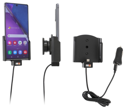 Brodit Aktiv hållare med USB-kabel och cigg-adapter, Samsung Galaxy Note 20 5G 