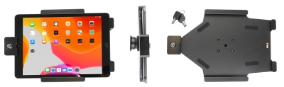 Brodit Hållare med nyckel-lås, Apple iPad 10.2 7th Gen (A2197, A2198, A2200)/8th Gen (A2428, A2429, A2430, A2270)/9th Gen (A2602, A2603, A2604, A2605)