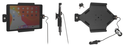 Brodit Hållare med nyckel-lås, Apple iPad 10.2 7th Gen (A2197, A2198, A2200)/8th Gen (A2428, A2429, A2430, A2270)/9th Gen (A2602, A2603, A2604, A2605)