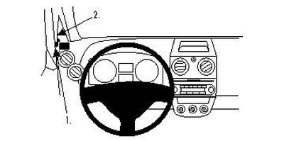 ProClip Monteringsbygel Mitsubishi Colt 09-14, Vänster