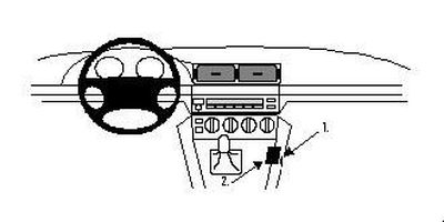 BMW 520-540/M5 E39 96-03, Konsol, Vinklad