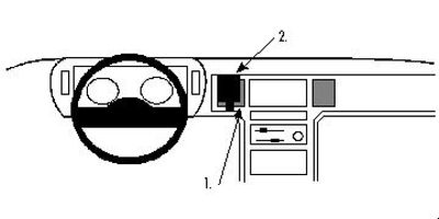 ProClip Monteringsbygel Chrysler Voyager 91-93, Centrerad