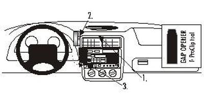 ProClip Monteringsbygel Chevrolet Camaro/Z28 97-02, Centrerad