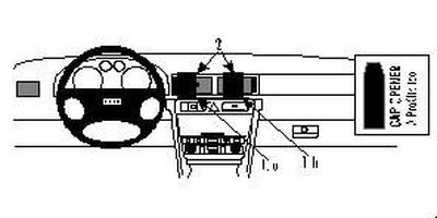 Audi A6 98-03, Center, Hög