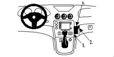 ProClip Monteringsbygel Alfa Romeo 166 99-07, Vinklad