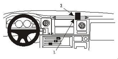 ProClip Monteringsbygel Toyota LandCruiser 70 84-98, Vinklad