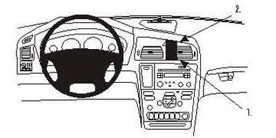 Volvo V70 00-08, Center, Höger