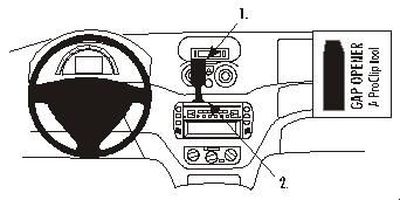 Citroen C2/C3 03-05, Centrerad