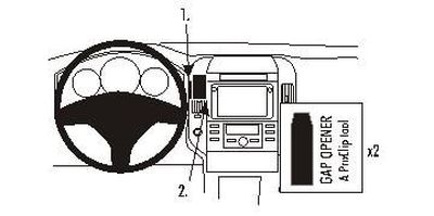 Toyota Corolla Verso 04-09, Centrerad