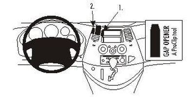 ProClip Monteringsbygel Mitsubishi Grandis 04-10, Centrerad