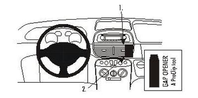 ProClip Monteringsbygel Fiat Punto 04-07, Vinklad