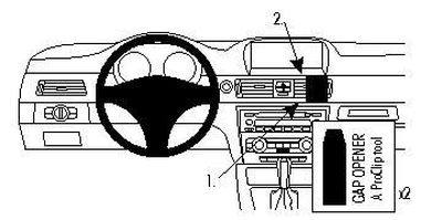 BMW 316-330/E90/E91/E92/E93 05-12, Vinklad, Träpanel, OEM Nav.