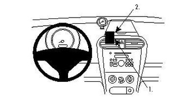 ProClip Monteringsbygel Opel Agila 08-15/Suzuki Splash 08-14, Centrerad