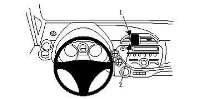 Honda Fit/Honda Jazz 09-14, Centrerad