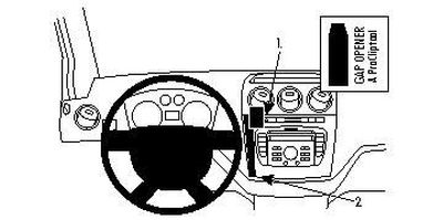 Ford Transit Connect/Tourneo Connect 10-13, Centrerad