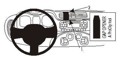 ProClip Monteringsbygel Fiat Panda 13-15, Centrerad