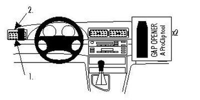 ProClip Monteringsbygel BMW 316-330/M3 E46 98-04/Compact 01-07