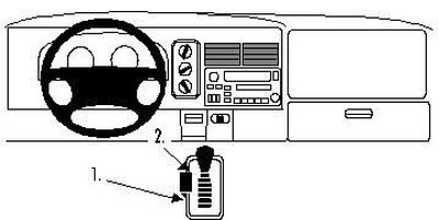 ProClip Monteringsbygel Dodge Ram Pick Up 1500, 2500/3500 98-01